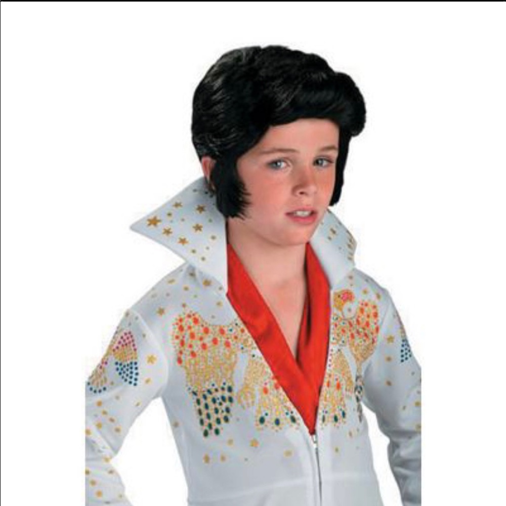 Elvis Kids Size M Halloween Costume with Wig